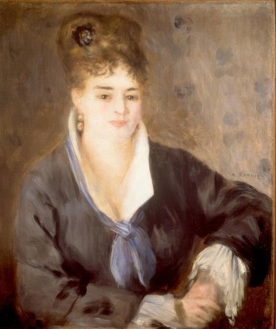 Lady in Black by Pierre Auguste Renoir