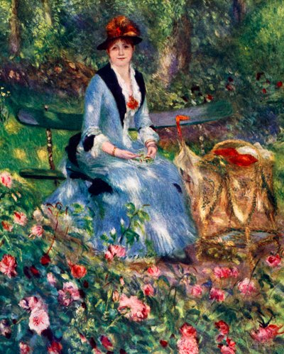 Dans Les Roses by Pierre Auguste Renoir