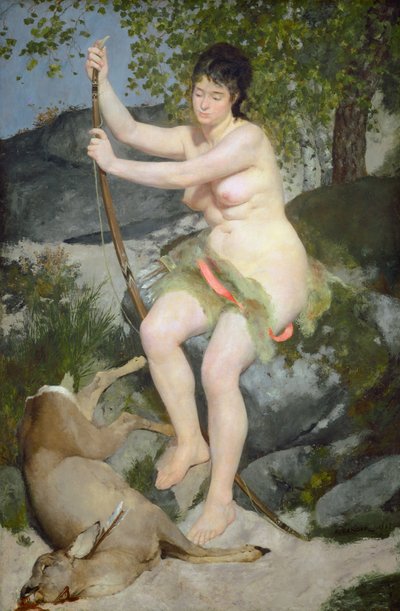 Diana, 1867 by Pierre Auguste Renoir