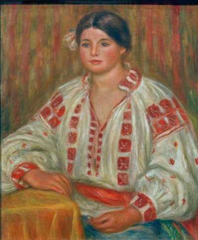 The Bulgarian Blouse by Pierre Auguste Renoir