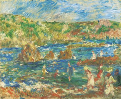 Children on the Beach, Guernsey, c.1883 by Pierre Auguste Renoir