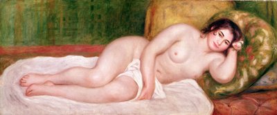 Female Nude on a Couch by Pierre Auguste Renoir