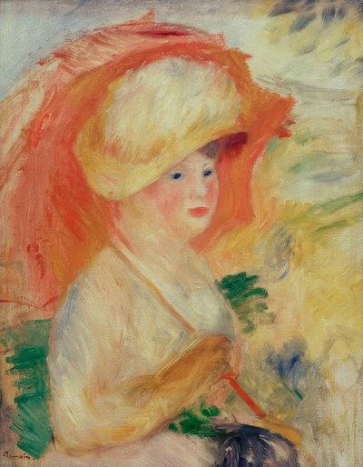 Woman with a Parasol by Pierre Auguste Renoir