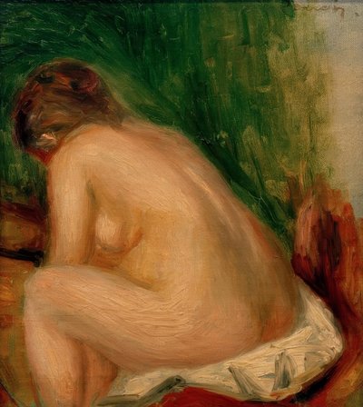 Seated Nude Woman by Pierre Auguste Renoir
