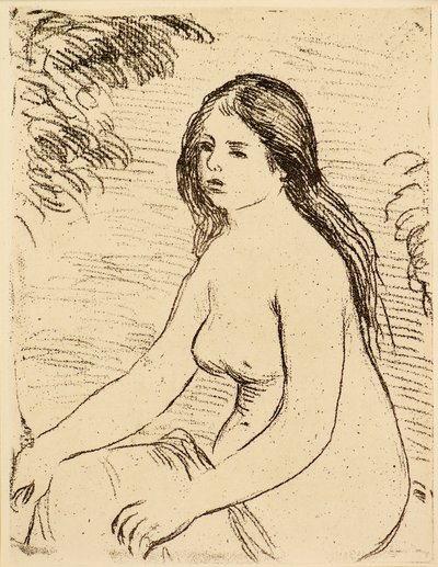 Nude Bather by Pierre Auguste Renoir