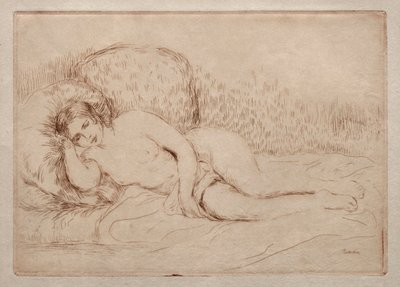 Nude Woman Lying Down by Pierre Auguste Renoir