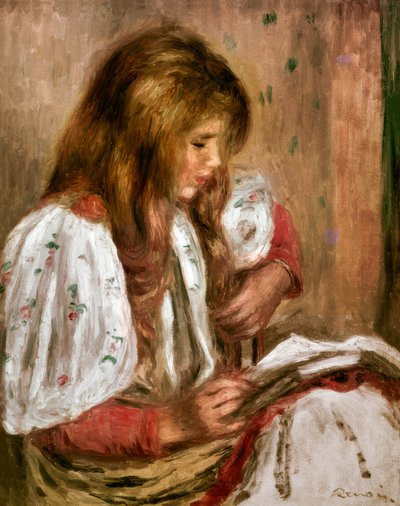 Little Girl in White by Pierre Auguste Renoir