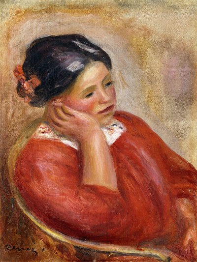 Gabrielle Leaning by Pierre Auguste Renoir