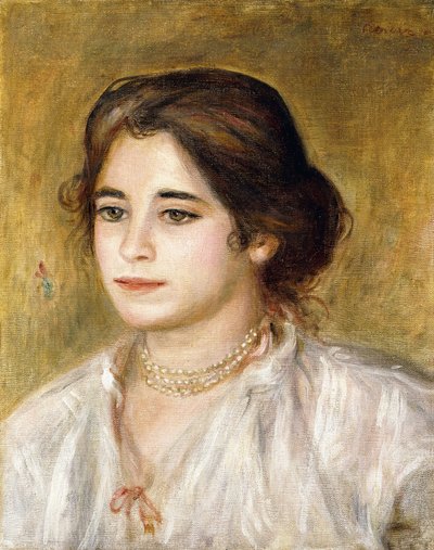 Gabrielle with Necklace by Pierre Auguste Renoir