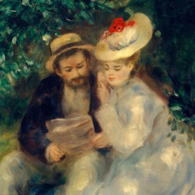 Secrets (The Arbor) by Pierre Auguste Renoir