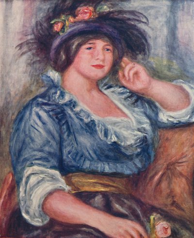 Girl with a Rose, 1913, 1923 by Pierre Auguste Renoir