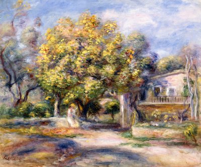 Houses in Cagnes by Pierre Auguste Renoir