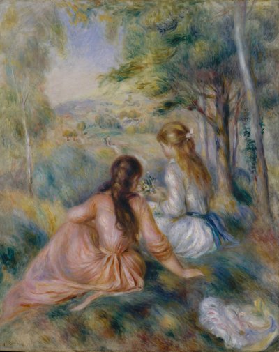 In the Meadow by Pierre Auguste Renoir