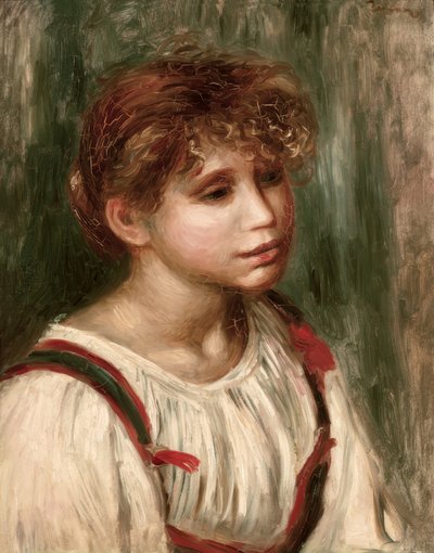 Young Breton Woman by Pierre Auguste Renoir
