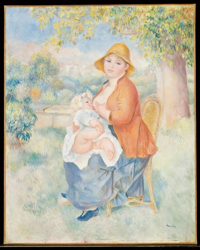 The Child at the Breast, 1886 by Pierre Auguste Renoir