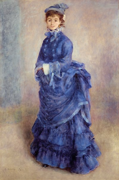 The Blue Lady by Pierre Auguste Renoir