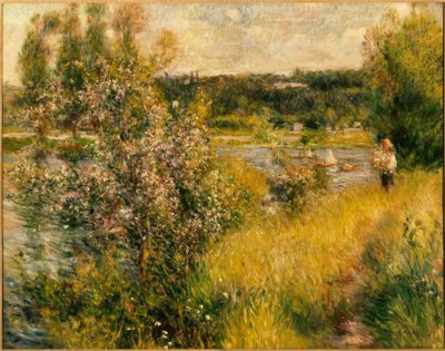 The Seine at Chatou by Pierre Auguste Renoir