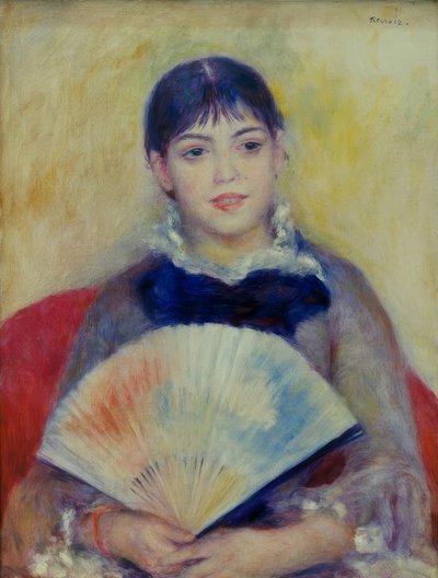 The Woman with the Fan by Pierre Auguste Renoir