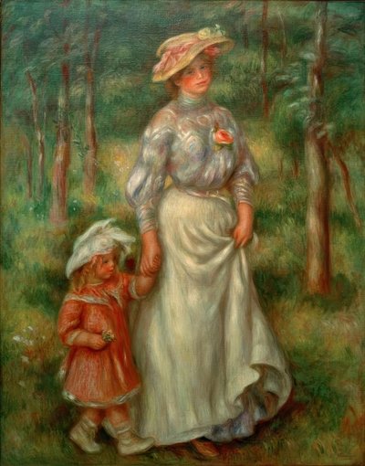 The Walk by Pierre Auguste Renoir