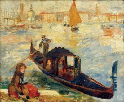 The Grand Canal, Venice (Gondola) by Pierre Auguste Renoir