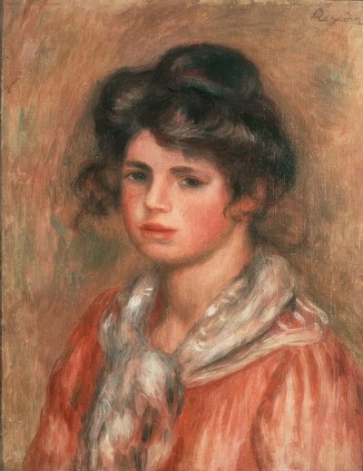 The White Scarf by Pierre Auguste Renoir
