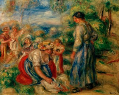The Laundresses by Pierre Auguste Renoir