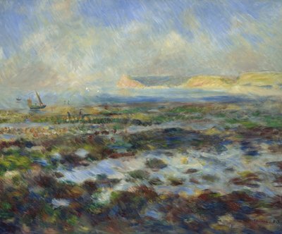 Low Tide, Yport by Pierre Auguste Renoir