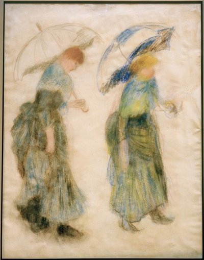 Girl with Umbrella by Pierre Auguste Renoir