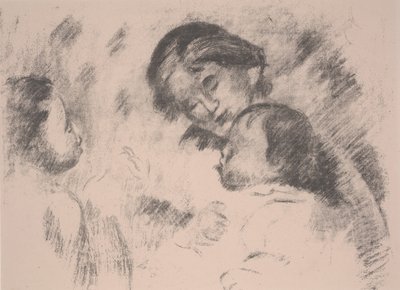 Maternity: Gabrielle, Jean, and a Girl by Pierre Auguste Renoir