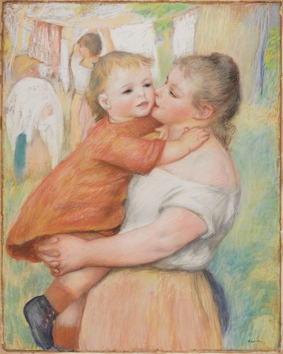 Mother and Child by Pierre Auguste Renoir
