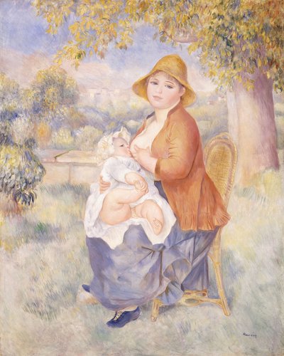 Mother and Child, Maternity by Pierre Auguste Renoir