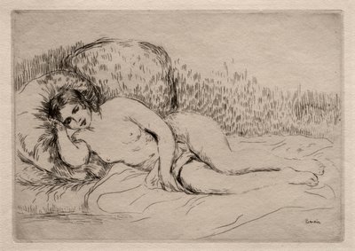 Nude Woman Reclining by Pierre Auguste Renoir