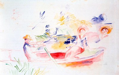 On the Riverbank by Pierre Auguste Renoir