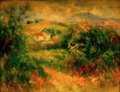 Landscape of Cros-de-Cagnes by Pierre Auguste Renoir