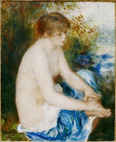 Little Blue Nude by Pierre Auguste Renoir