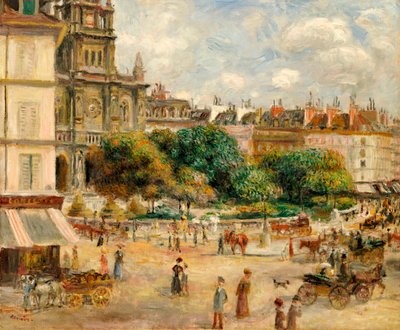 Place de la Trinite by Pierre Auguste Renoir