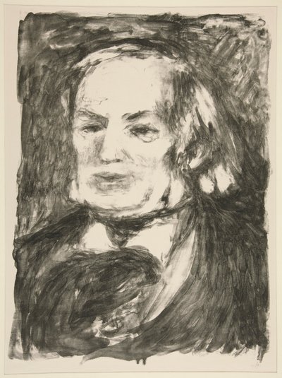 Portrait of Richard Wagner by Pierre Auguste Renoir