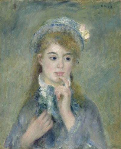 Portrait of a Young Woman by Pierre Auguste Renoir