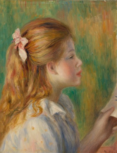 Reading by Pierre Auguste Renoir