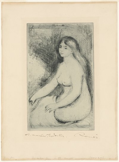 Seated Bather by Pierre Auguste Renoir