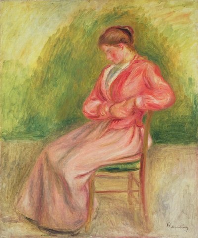 Seated Woman by Pierre Auguste Renoir