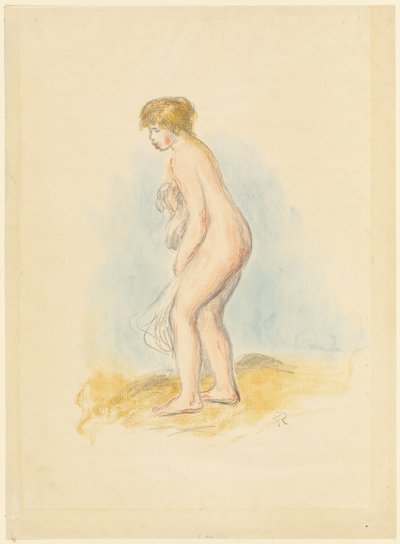 Standing Female Bather by Pierre Auguste Renoir