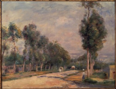 Street near Louveciennes by Pierre Auguste Renoir