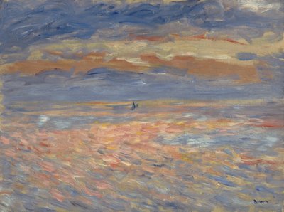 Sunset by Pierre Auguste Renoir