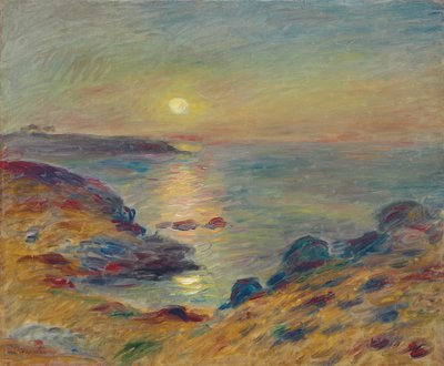 Sunset at Douarnenez by Pierre Auguste Renoir