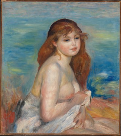 The Blonde Bather by Pierre Auguste Renoir