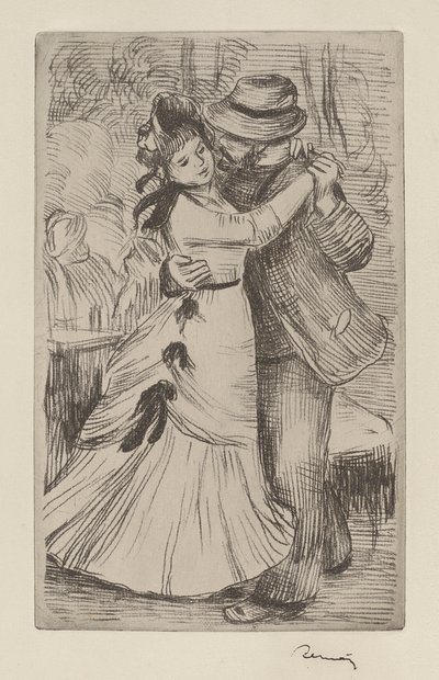 The Country Dance by Pierre Auguste Renoir