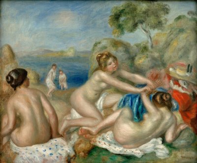 Three Bathers with Crab by Pierre Auguste Renoir