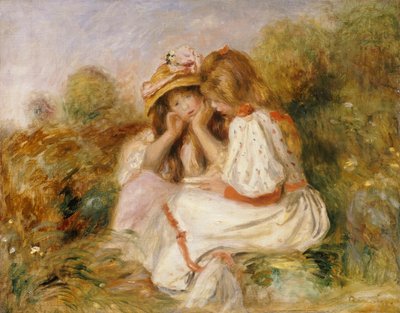 Two Girls, c.1890 by Pierre Auguste Renoir