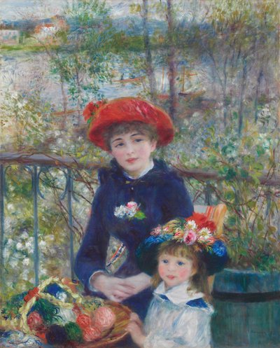 Two Sisters (On the Terrace) by Pierre Auguste Renoir